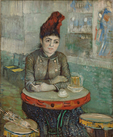 In the Cafe: Agostina Segatori in Le Tambourin, 1887 -  Vincent van Gogh - McGaw Graphics