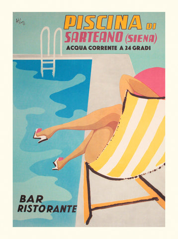 Piscina di Sarteano -  Vintage Posters - McGaw Graphics