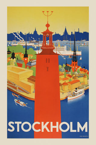 Stockholm -  Vintage Posters - McGaw Graphics
