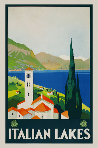 Italian Lakes -  Vintage Posters - McGaw Graphics