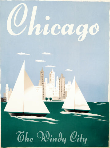 Chicago - The Windy City -  Vintage Sophie - McGaw Graphics