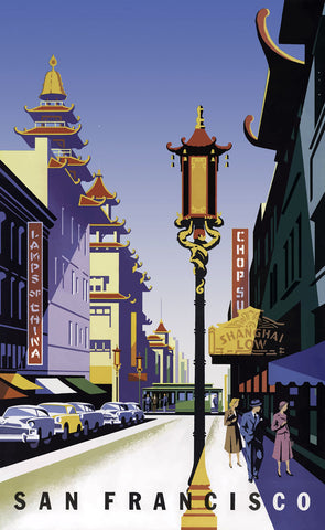 San Francisco - Chinatown -  Vintage Sophie - McGaw Graphics