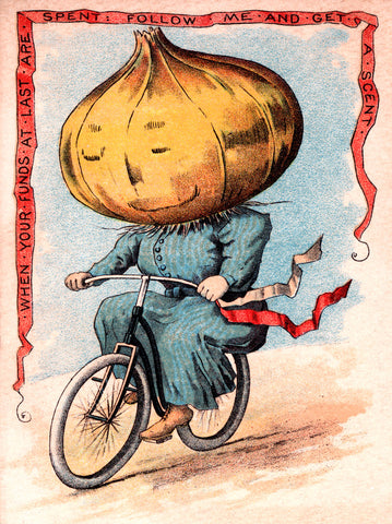 Onion on Bike -  Vintage Sophie - McGaw Graphics