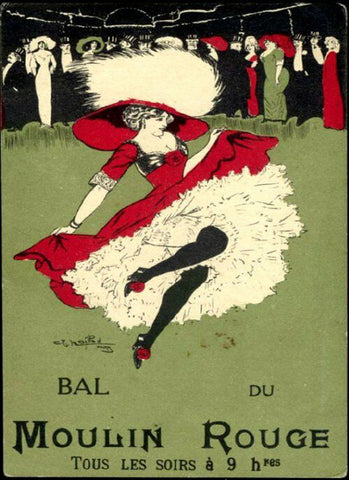 Bal du Moulin Rouge -  Vintage Poster - McGaw Graphics