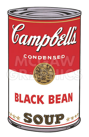 Campbell's Soup I:  Black Bean, 1968 -  Andy Warhol - McGaw Graphics