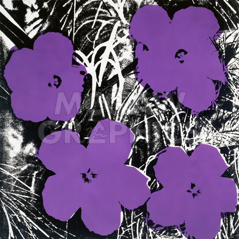 Flowers, c.1965 (4 purple) -  Andy Warhol - McGaw Graphics