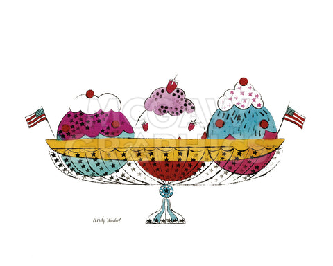 Ice Cream Dessert, c.1959 (3 scoop) -  Andy Warhol - McGaw Graphics