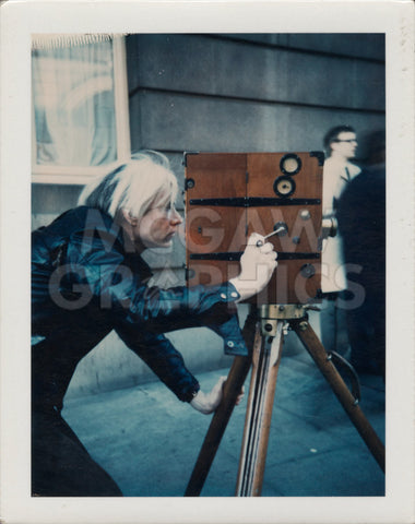 Andy Warhol with Vintage 1907 Camera, 1971 -  Andy Warhol - McGaw Graphics