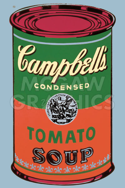 Colored Campbell's Soup Can, 1965 (green & red) | McGaw Graphics