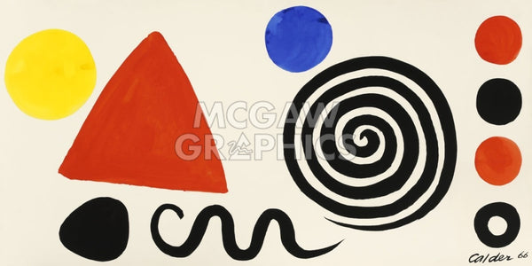 額装済/Abstraction 1966/アレクサンダー カルダー/ポスター abstraction-1966-paper-