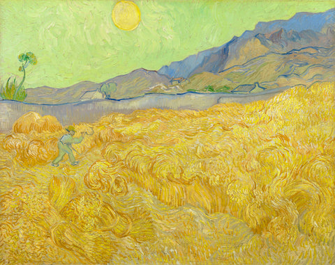 Wheatfield with a Reaper, 1889 -  Vincent van Gogh - McGaw Graphics