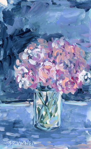 Vase of Peonies
