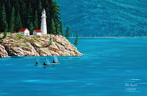 Northwest Passage Lighthouse #3B -  Mike Bennett - McGaw Graphics