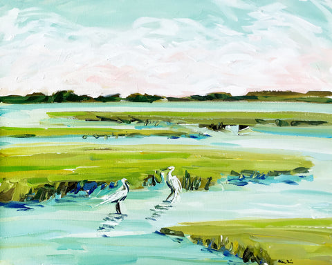 Marsh Egrets