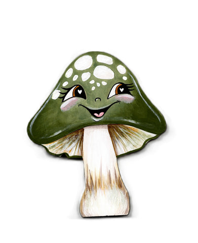 Green Happy Mushroom