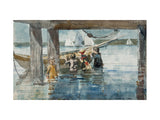 Children Playing Under a Gloucester Wharf, 1880