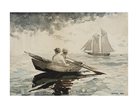 Two Boys Rowing, 1880