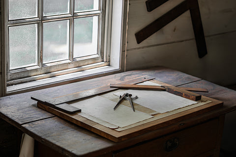 Sunlit Drafting Table