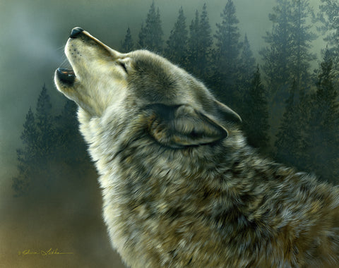 Twilight Howling Wolf