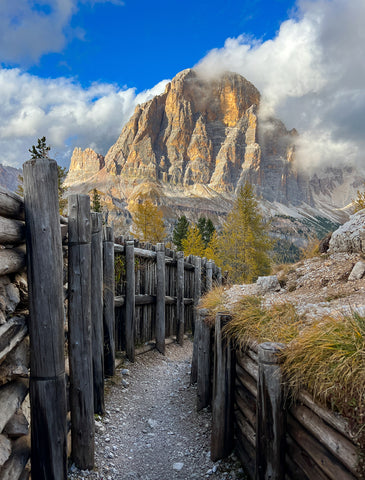 Tofana di Rozes Arising from the Trenches, Dolomites, Italy