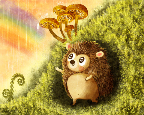 Hedgehog Rain