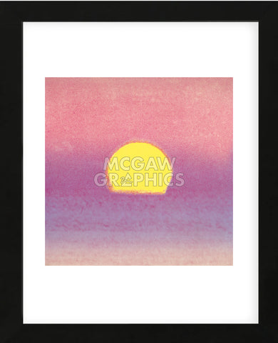 Sunset, 1972 (lavender) (Framed)