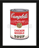 Campbell's Soup I:  Chicken Noodle, 1968 (Framed)
