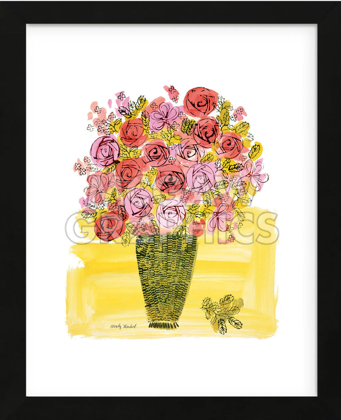 Stamped) Basket of Flowers, 1958 (Framed) | McGaw Graphics