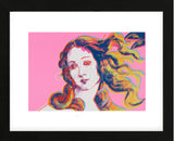 Details of Renaissance Paintings (Sandro Botticelli, Birth of Venus, 1482), 1984 (pink) (Framed)