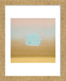 Sunset, 1972 (gold, blue) (Framed)