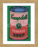 Colored Campbell's Soup Can, 1965 (red & green) (Framed)