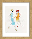Untitled (Two Female Fashion Figures), c. 1960 (Framed)