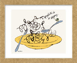 Spaghetti is So Slippery, c. 1958 (Framed)