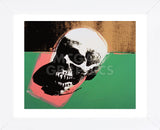 Skull, 1976 (green and pink) (Framed)