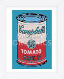 Colored Campbell's Soup Can, 1965 (pink & red) (Framed)