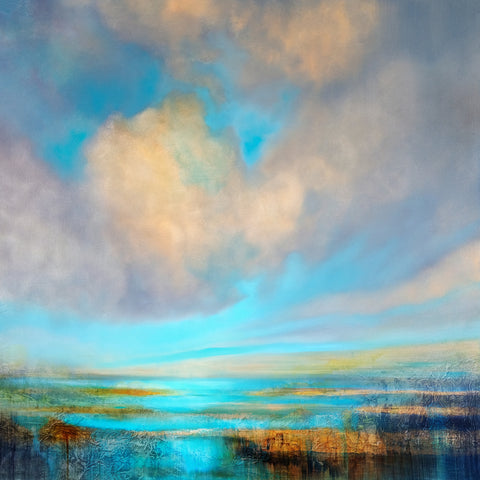 Little Happiness Golden Cloud Over the Water -  Annette Schmucker - McGaw Graphics
