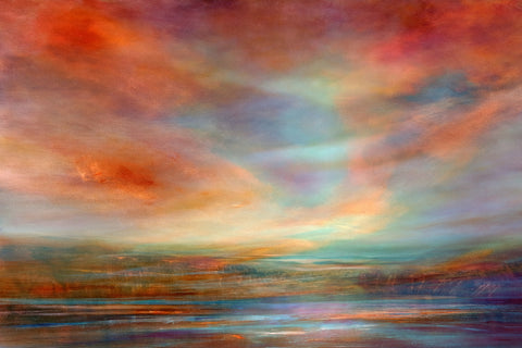 Atmospheric Evening Light Over a Wide Landscape