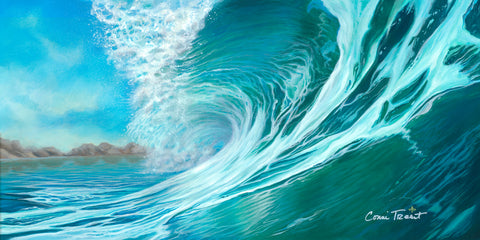 Rolling in Turquoise Light -  Conni Treant - McGaw Graphics