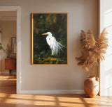 White Egret in Dappled Light -  Conni Treant - McGaw Graphics