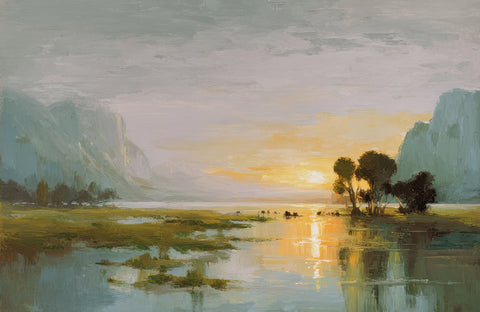River at Sunrise IV -  Elara Yasna - McGaw Graphics