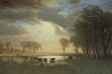 The Buffalo Trail, c.1867 -  Albert Bierstadt - McGaw Graphics