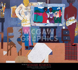 Profile/Part II, The Thirties: Artist with Painting and Model, 1981 -  Romare Bearden - McGaw Graphics