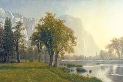 El Capitan, Yosemite Valley, California, 1875 -  Albert Bierstadt - McGaw Graphics