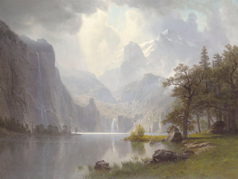 In the Mountains, 1867 -  Albert Bierstadt - McGaw Graphics
