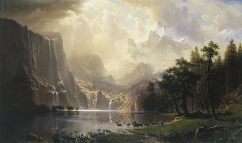 Among the Sierra Nevada, California, 1868 -  Albert Bierstadt - McGaw Graphics