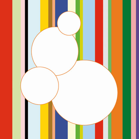 White Bubble on Stripe (detail) -  Dan Bleier - McGaw Graphics