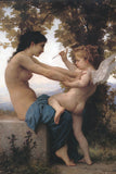 Girl Defending Herself Against Love -  William-Adolphe Bouguereau - McGaw Graphics