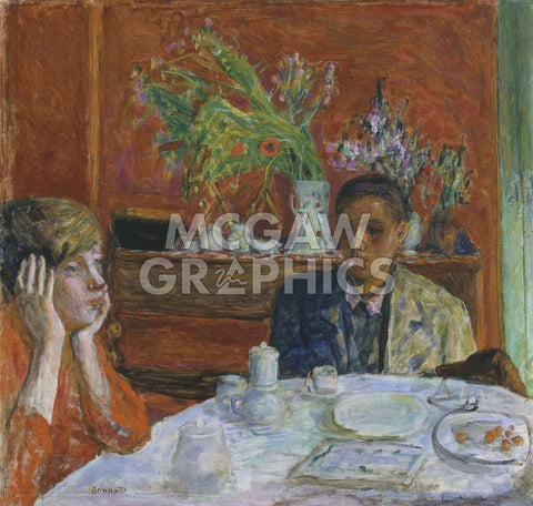 The Dessert, or After Dinner, c. 1920 -  Pierre Bonnard - McGaw Graphics