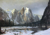 Cathedral Rock Yosemite -  Albert Bierstadt - McGaw Graphics