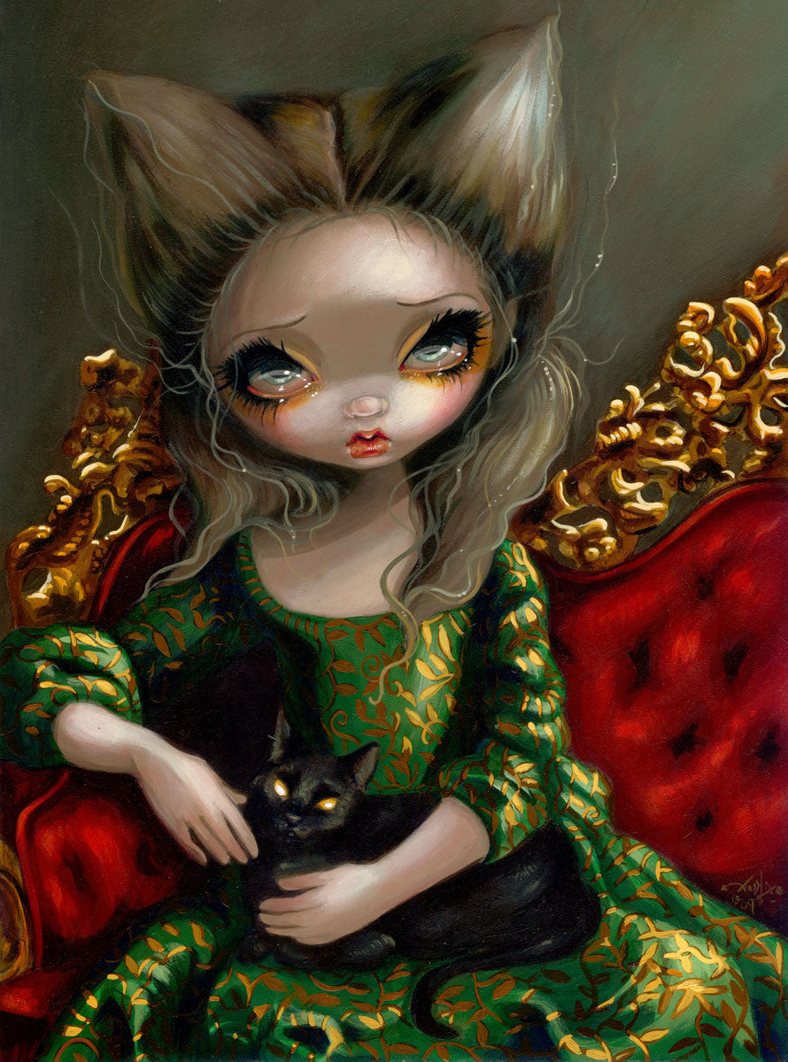Princess with a Black Cat | McGaw Graphics